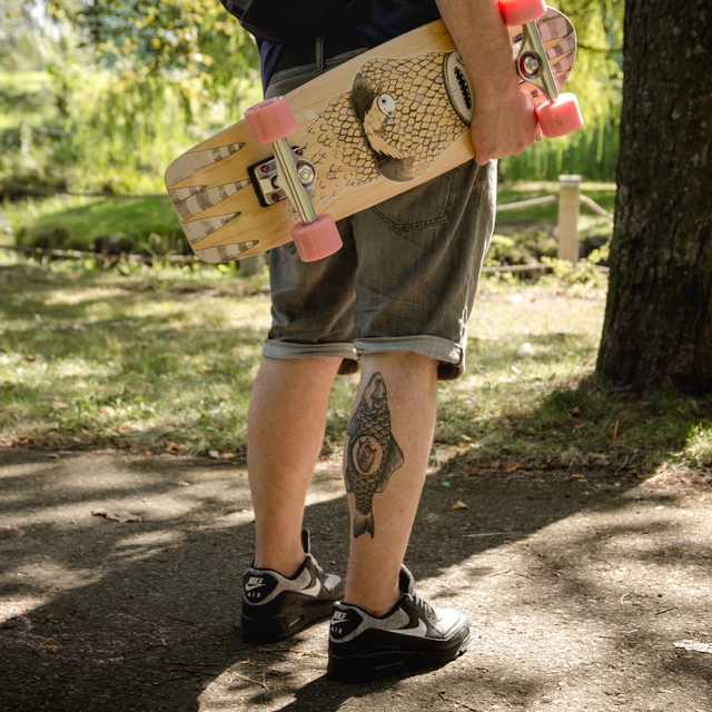 Mini longboard Fish Old School Cruiser Narwhal 26"