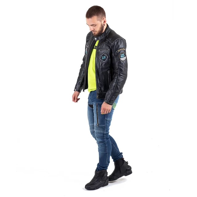 Kožená moto bunda W-TEC Losial - 6XL