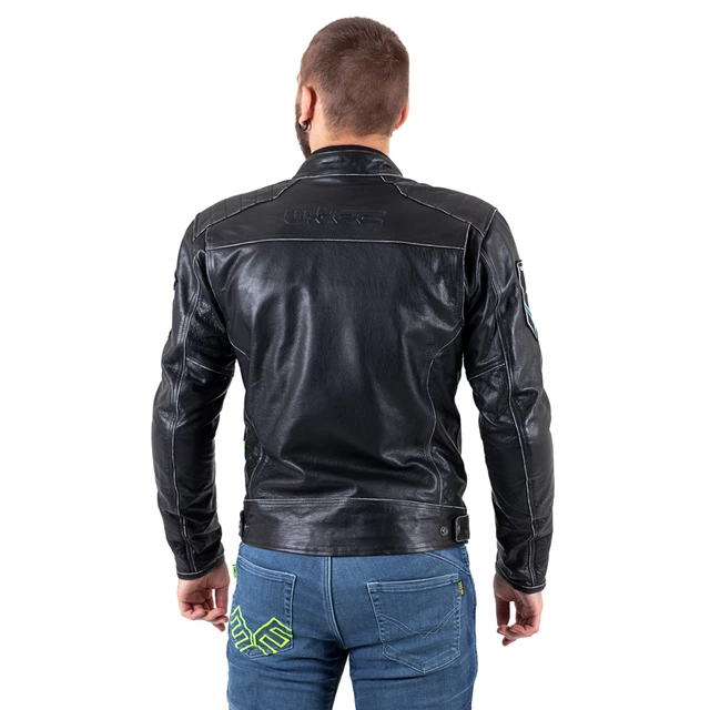 Leather Motorcycle Jacket W-TEC Losial - 5XL