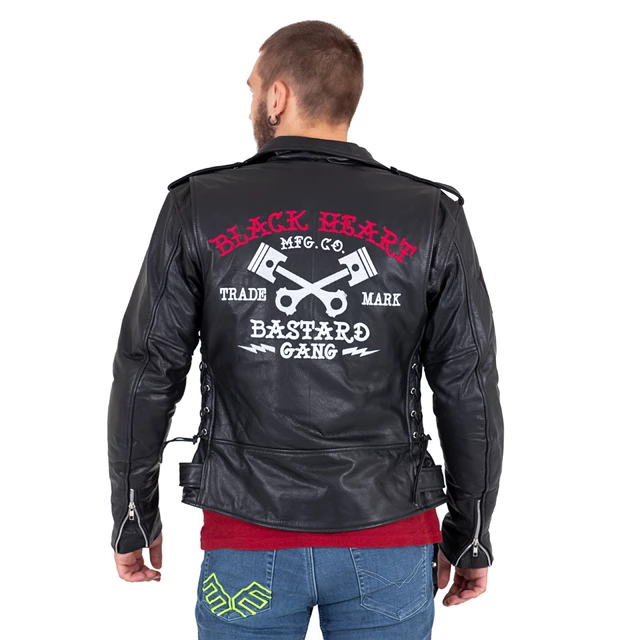 Leather Motorcycle Jacket W-TEC Black Heart Perfectis