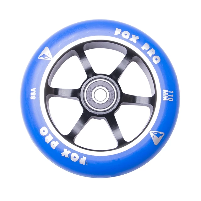 Spare Wheel for Scooter FOX PRO Raw 110 mm - Black-Titan - Blue-Black II