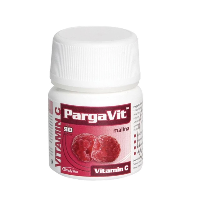 PargaVit Vitamin C malina 90 tablet