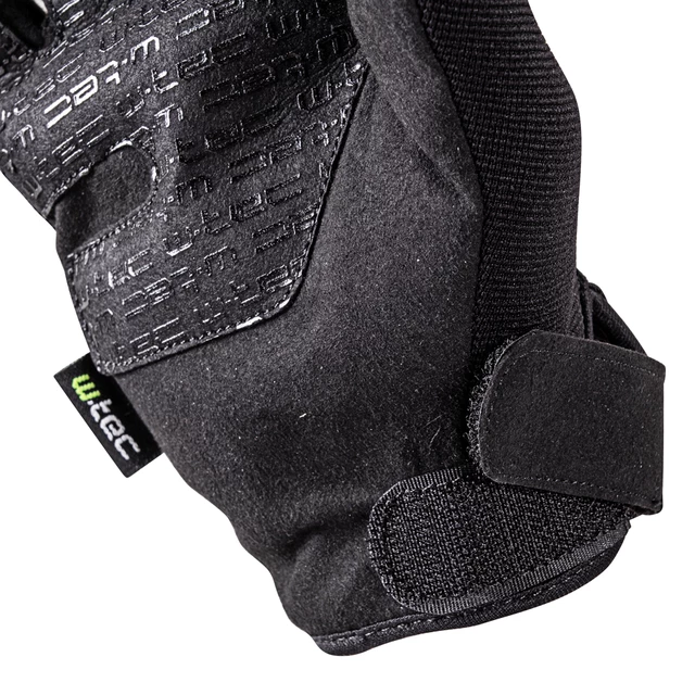 Motorcycle Gloves W-TEC Black Heart Piston Skull - Black, L