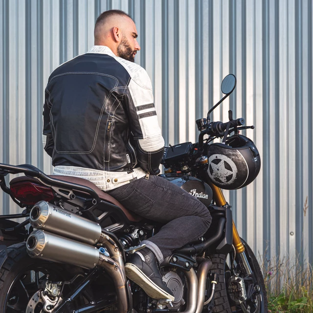 Men’s Motorcycle Jeans W-TEC Komaford - Dark Grey, 5XL