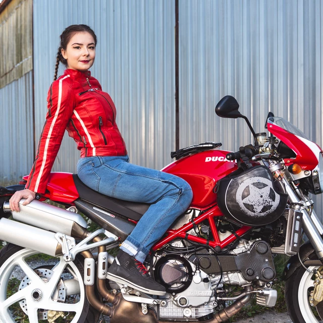 Dámske moto jeansy W-TEC Lustipa