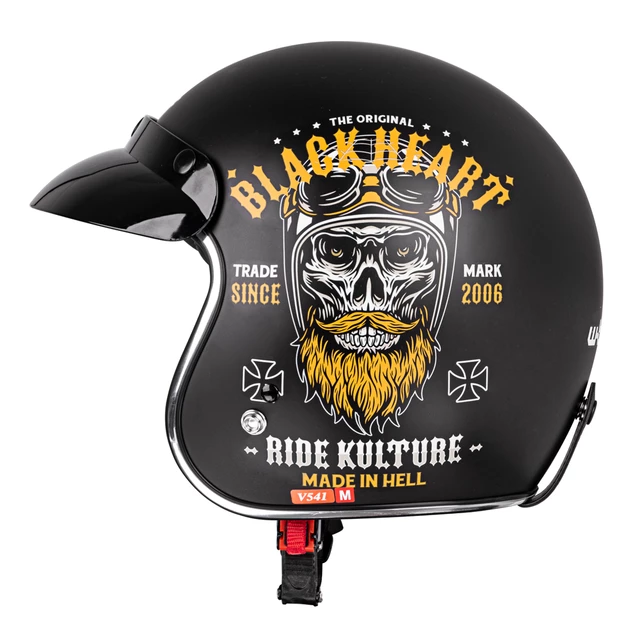 Kask motocyklowy otwarty chopper W-TEC Black Heart Kustom