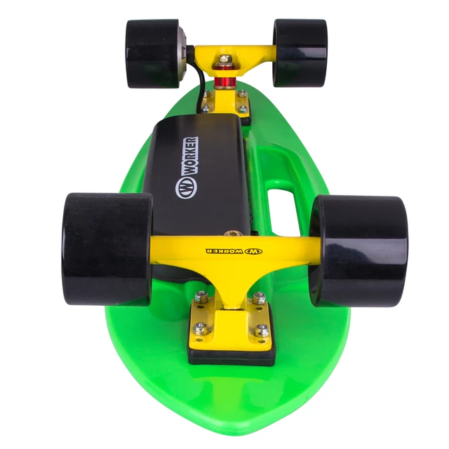 Elektrický longboard WORKER Smuthrider - žluto-zelená