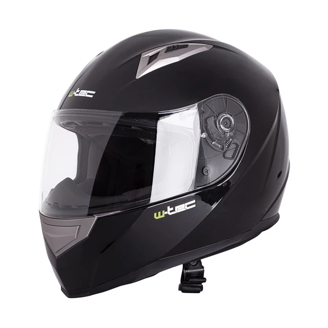 Integral Motorcycle Helmet W-TEC V158 - Fluo Yellow, XL (61-62) - Black