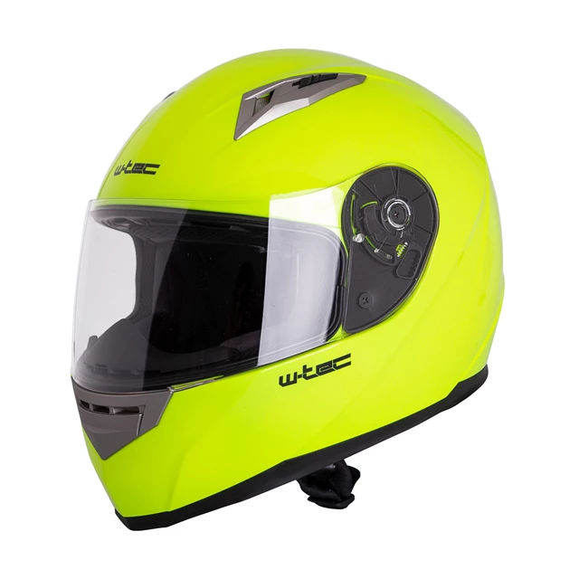 Integral Motorcycle Helmet W-TEC V158 - Fluo Yellow, M (57-58) - Fluo Yellow