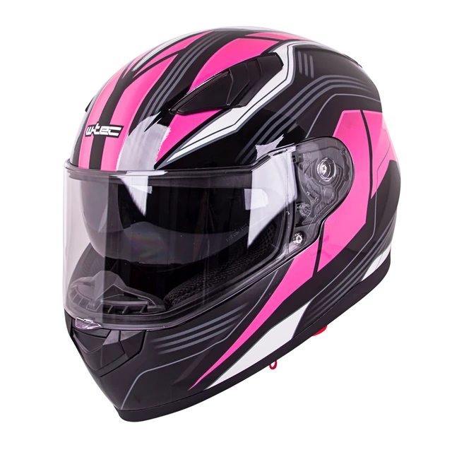 Motorcycle Helmet W-TEC FS-816 Black Fuchsia