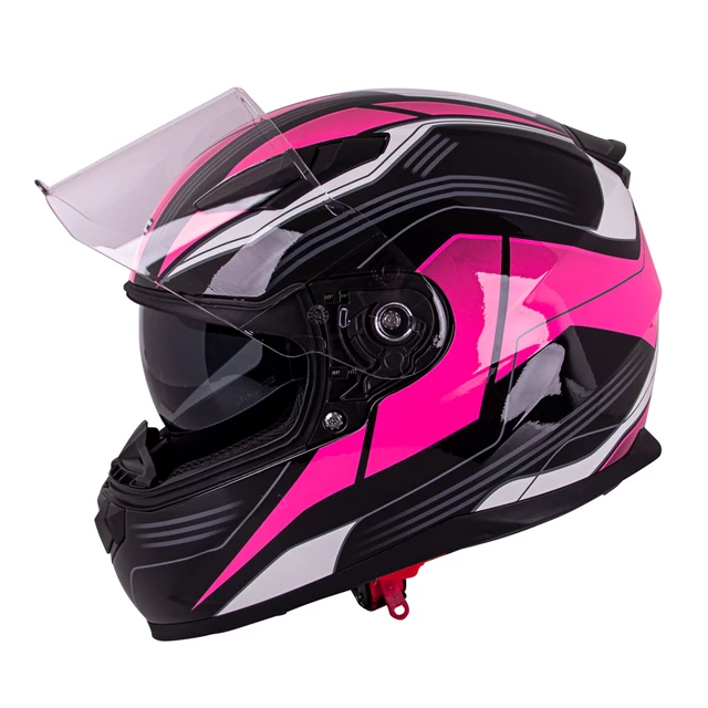 Motorcycle Helmet W-TEC FS-816 Black Fuchsia