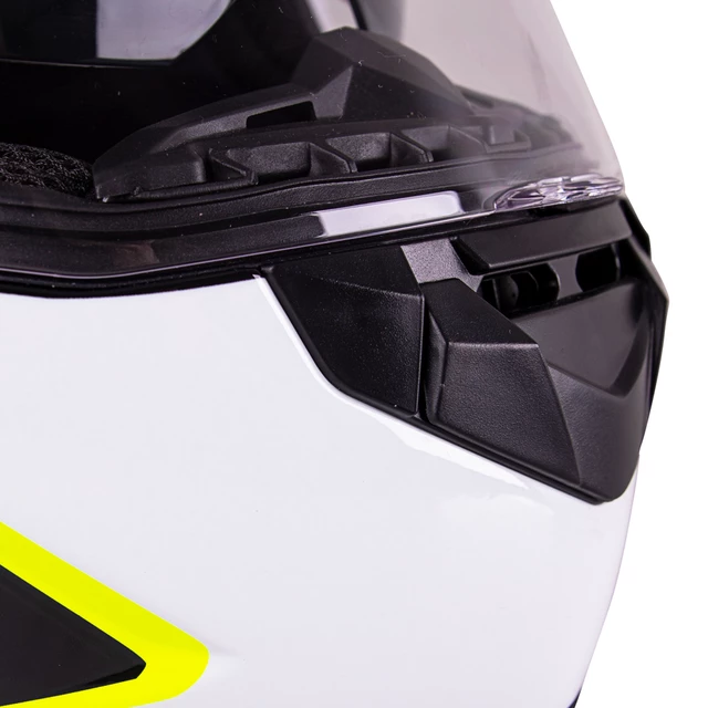 Moto prilba W-TEC FS-816 Black-Fluo Yellow - M (57-58)