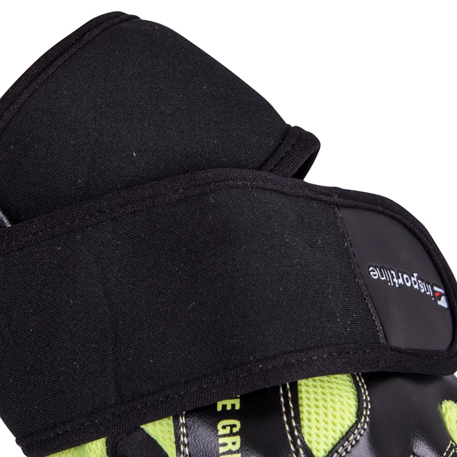 inSPORTline Perian Leder Fitness Handschuhe - schwarz-gelb