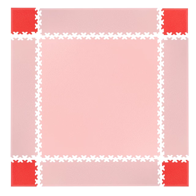 Corner Pieces for Puzzle Mat inSPORTline Simple Red – 4 Pcs.