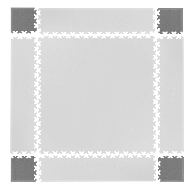 Corner Pieces for Puzzle Mat inSPORTline Simple Gray – 4 Pcs.