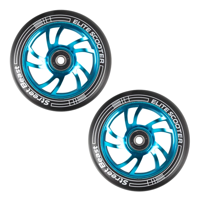 Freestyle Scooter Wheels 110 mm, Black-Blue – 2 Pcs.