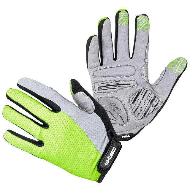 Motocross Gloves W-TEC Vilasar - Fluo Orange - Fluo Green