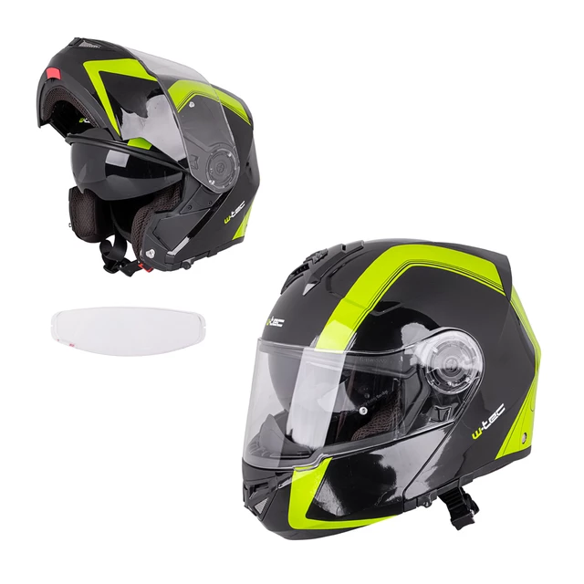 W-TEC V270 PP Klapphelm - schwarz-grün