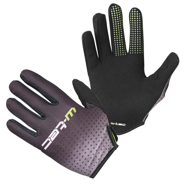 Motocross Gloves W-TEC Montmelo - Black-Green, M - Black-Green