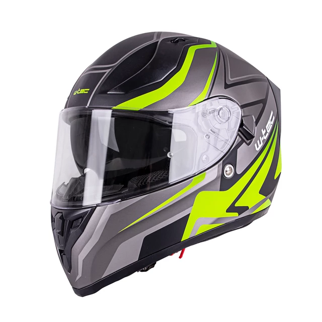 Integrált bukósisak W-TEC V128 Graphic - fekete-fluor sárga