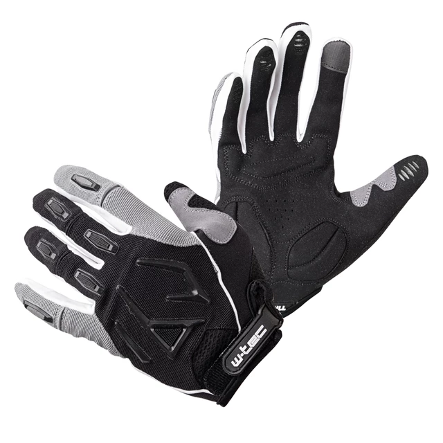 Motokros rokavice W-TEC Atmello - rdeča - črna