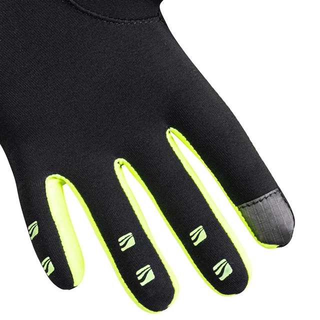 Running Gloves inSPORTline Tibidabo - Black-Fluo