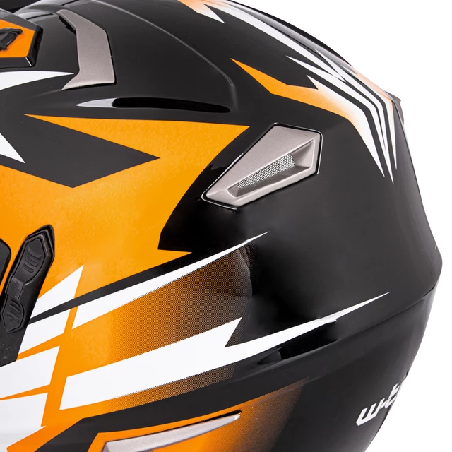 Motorcycle Helmet W-TEC Dualsport - Black-Fluo Orange