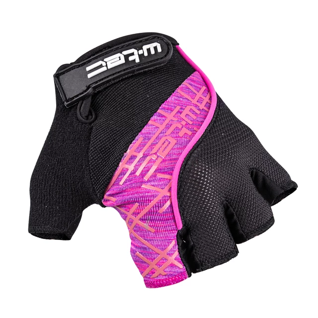 Cycling Gloves W-TEC Karolea - Black-Violet-Pink - Black-Violet-Pink