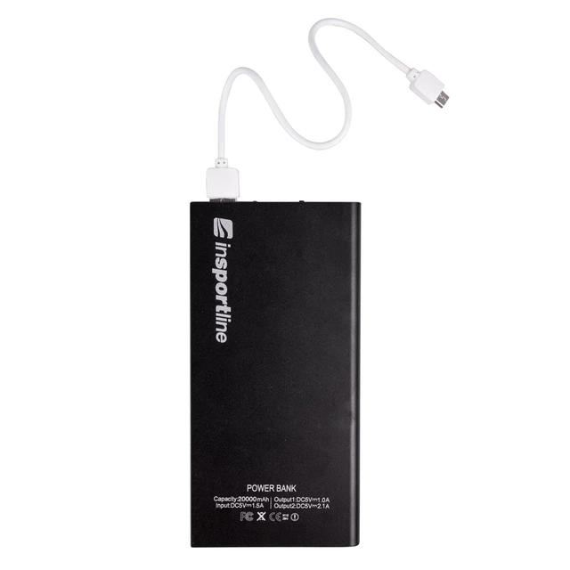 Powerbank z panelem słonecznym 20 000 mAh inSPORTline Inergymo LED - 2 JAKOŚĆ