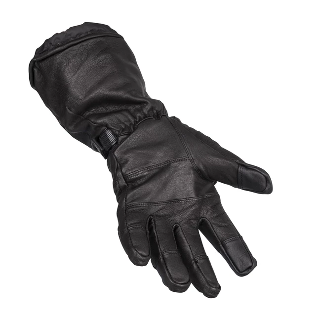 Kožené vyhřívané lyžařské a moto rukavice Glovii GS5 - 2.jakost - černá