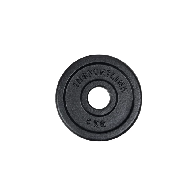 Cast Iron Olympic Weight Plate inSPORTline Castblack OL 5 kg 50 mm