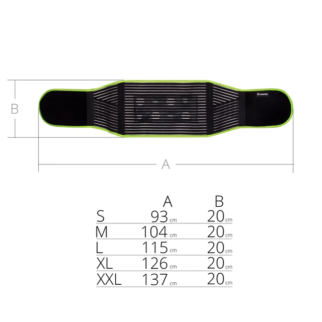 Magnetic Bamboo Kidney Belt inSPORTline - S