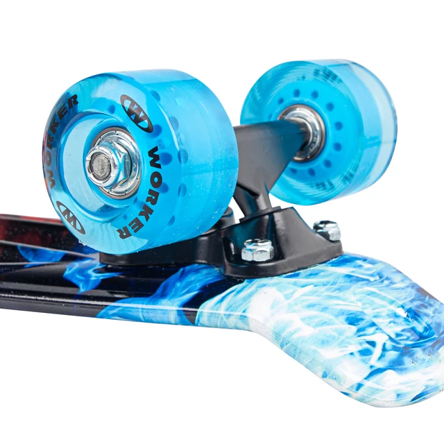 Deskorolka dla dzieci penny board typu fiszka marki WORKER Colorico 17" - Angry Green (żółto-zielony)