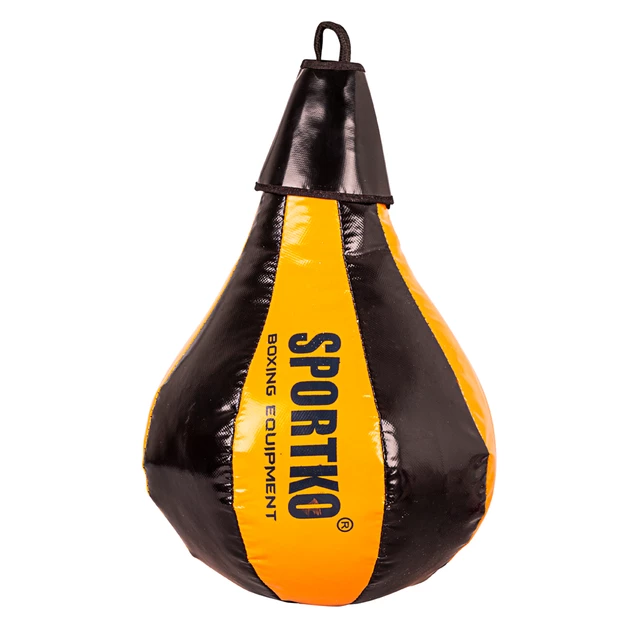 Worek treningowy SportKO GP1 24x40cm / 5kg - Czarny/pomarańczowy