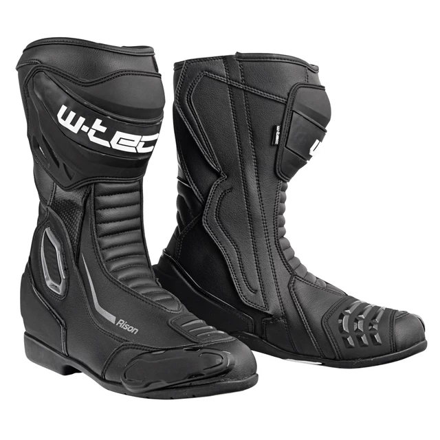 W-TEC Rison Herren Motorradstiefel - schwarz