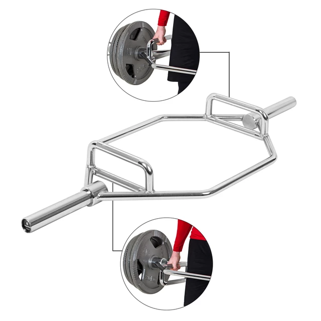 Gryf olimpijski do martwego ciągu inSPORTline Dedlif 140cm/50mm 20kg, do 200 kg, bez zacisków