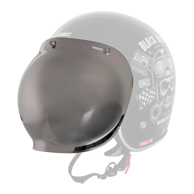 Ersatzvisier für den Helm W-TEC Kustom und V541 - rauchgrau - Rauchgrauspiegel