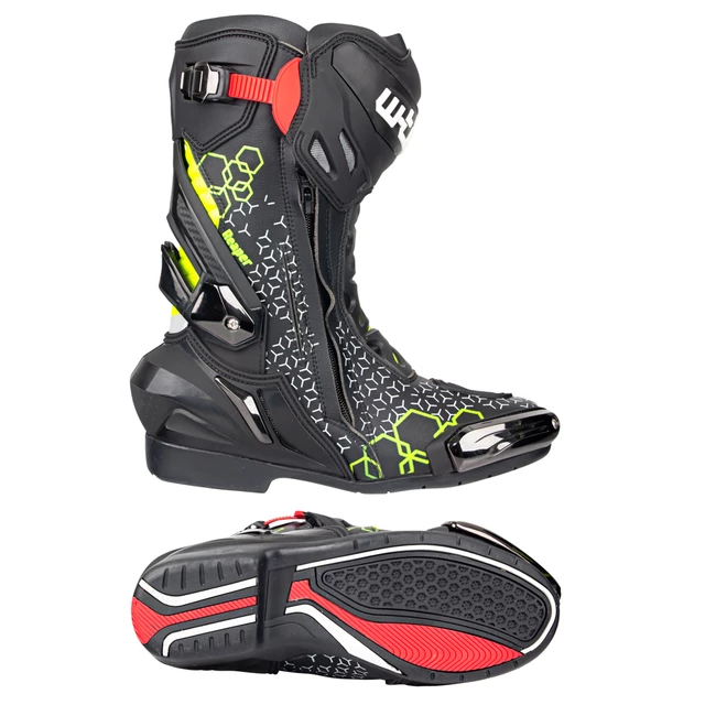 Herren Motorradstiefel W-TEC Reaper - schwarz-grün