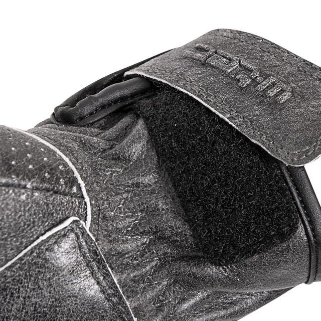 Leather Motorcycle Gloves W-TEC Whacker - Grey