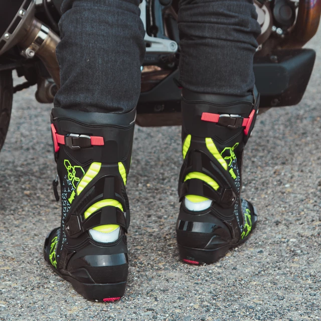 Men’s Motorcycle Boots W-TEC Reaper - Black-Green