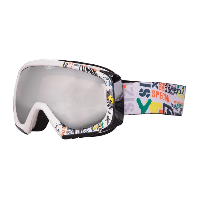 Ski Goggle WORKER Hiro with Graphic Print - White Graphics - White Graphics