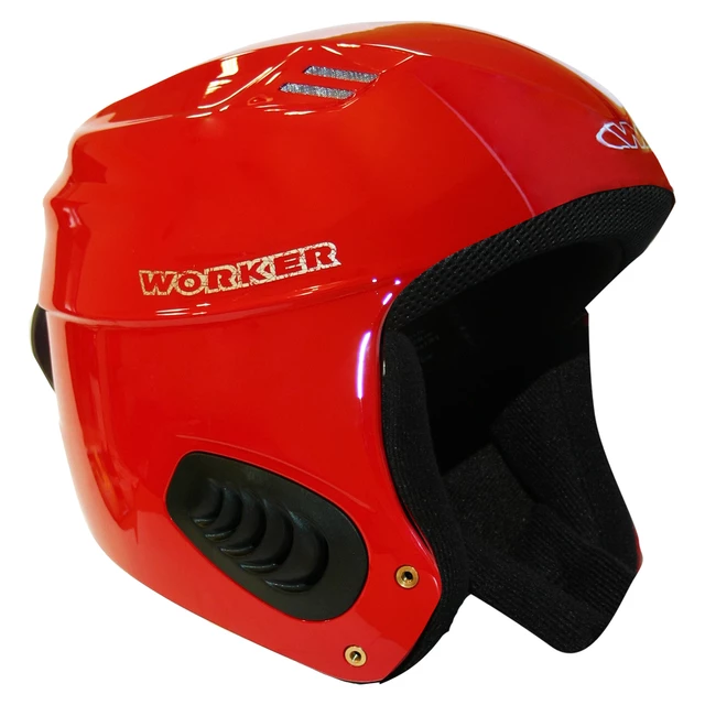 Vento Gloss Graphics Ski Helmet  WORKER - Carbon - Red