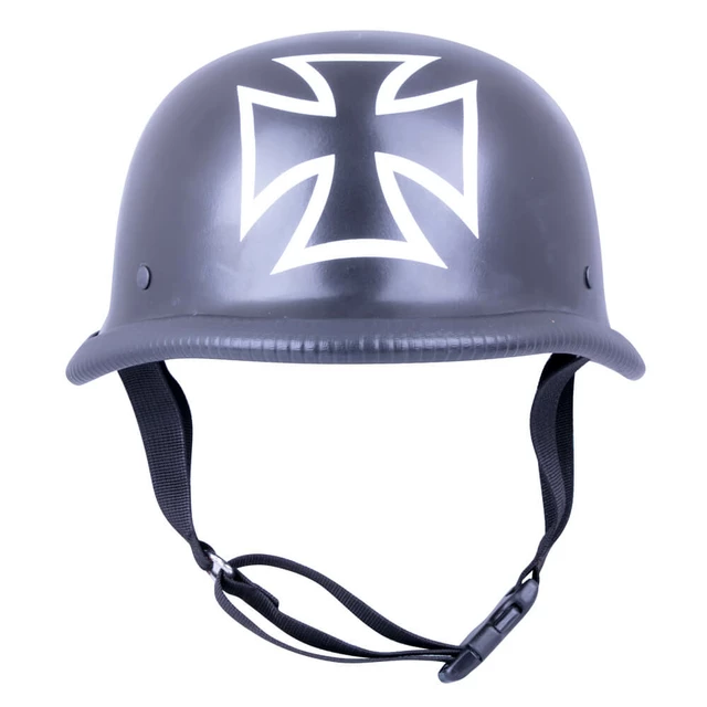 Sodager Iron Cross Retro offener Motorradhelm