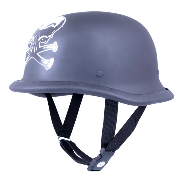 Retro moto čelada Sodager Skull Head - L(59-60)