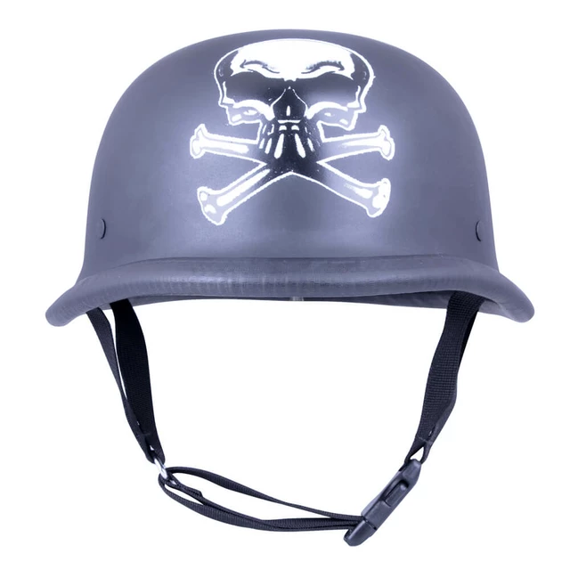 Retro moto čelada Sodager Skull Head - L(59-60)