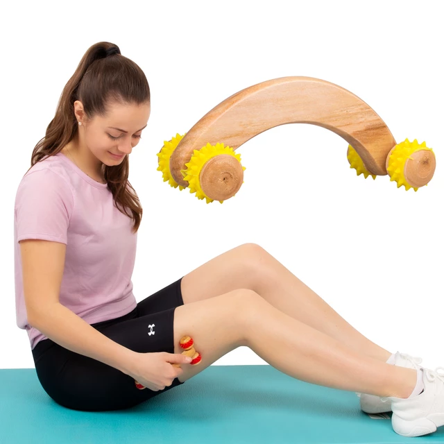 inSPORTline Kerung Massagehandroller - gelb