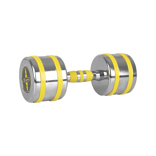 Chrome Dumbbell inSPORTline Yellsteel 12 kg