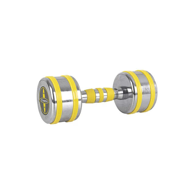 Chrome Dumbbell inSPORTline Yellsteel 6 kg