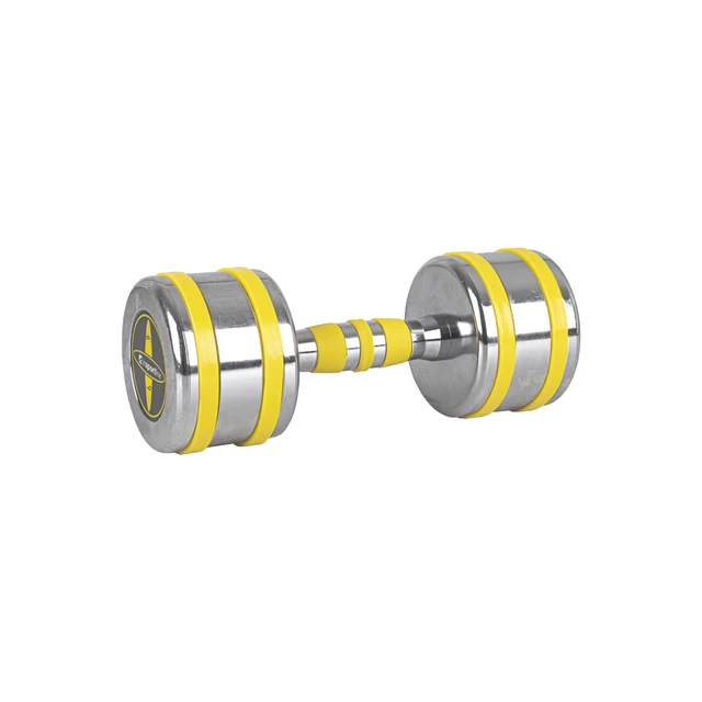 Chrome Dumbbell inSPORTline Yellsteel 9 kg