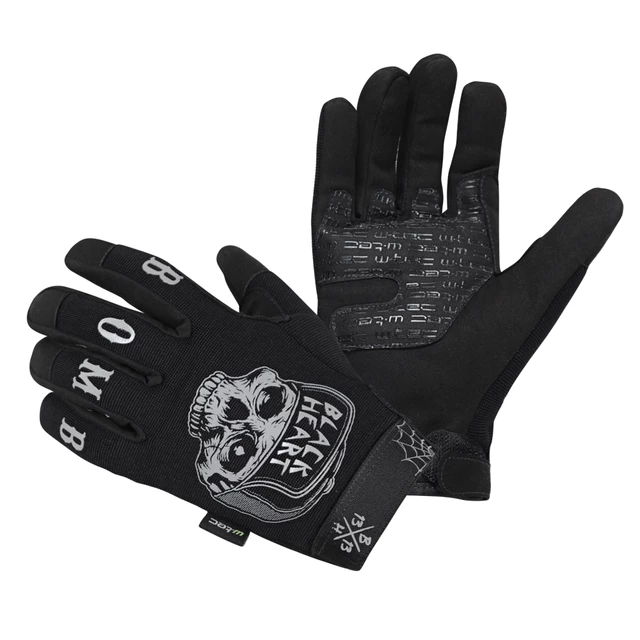 Motorcycle Gloves W-TEC Black Heart Garage Built - Black - Black